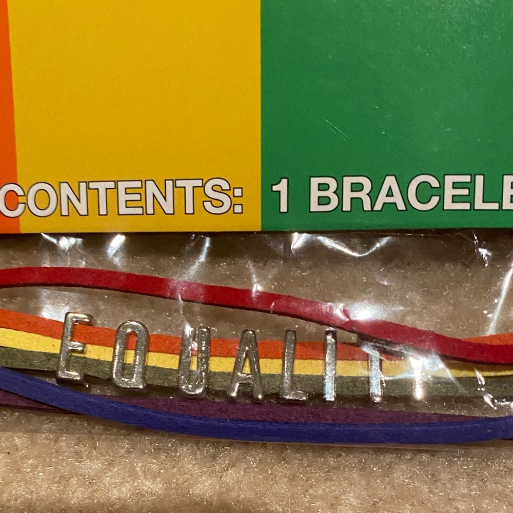Equality rainbow bracelet